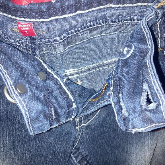 Women's Bongo KMart Stretch Denim Capri Jeans Size 7 - Picture 5 of 8